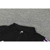 Germany Tracksuits Long Sleeve Soccer Training Uniforms Dark Black