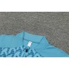 Marseille  Tracksuits Long Sleeve Soccer Training Uniforms black-Deep Blue-green Camouflag