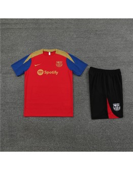 Barcelona Adult Short Sleeve Training Suit for Barcelona Fans Red