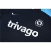 Chelsea  Adult Short Sleeve Training Suit Dark Blue for Football Fan