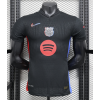 Barcelona 2024/25 Away Replica Custom Jersey Champions League Jerseys- Black