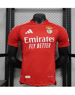 Benfica 2024/25 Home Replica Custom Jersey Customize Soccer Jersey- Red