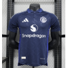 Manchester United 2024/25 Away Short Sleeve Replica Custom Jersey  Football Jerseys Collections- Blue