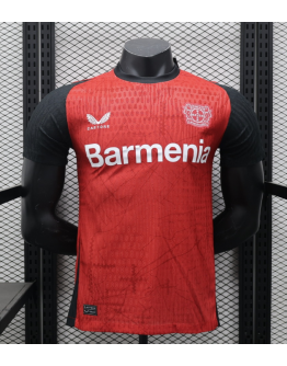 Bayer 04 Leverkusen 2024/25 Home Replica Custom Jersey Customize Soccer Jerseys - Red