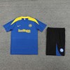 Inter Milan Adult Short Sleeve Training Suit Blue for Soccer Fans