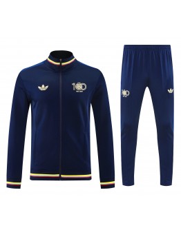  FCF 2025/26 Full Zip Jacket Long Sleeve Soccer Training Coat Dark Blue