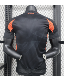 Colombia 2024/25 Away Replica Custom Jersey Football Jersey - Black