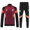 CA River Plate 2025/26 Full Zip Jacket Long Sleeve Soccer Training Coat Red
