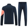 FC Barcelona 2025/26 Full Zip Jacket Long Sleeve Soccer Training Coat Dark Blue