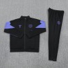 FC Barcelona 2025/26 Full Zip Jacket Long Sleeve Soccer Training Coat Black-Blue