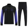 FC Barcelona 2025/26 Full Zip Jacket Long Sleeve Soccer Training Coat Black-Blue