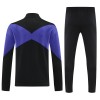 FC Barcelona 2025/26 Full Zip Jacket Long Sleeve Soccer Training Coat Black-Blue