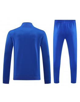 Manchester United 2025/26 Full Zip Jacket Long Sleeve Soccer Training Coat Blue