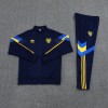 Boca Juniors CABJ 2025/26 Full Zip Jacket Long Sleeve Soccer Training Coat Dark Blue