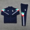Federazione Italiana Giuoco Calcio FIGC 2025/26 Full Zip Jacket Long Sleeve Soccer Training Coat Dark Blue