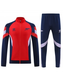 Arsenal FC 2025/26 Full Zip Jacket Long Sleeve Soccer Training Coat Red