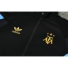 Argentine Football Association AFA 2025/26 Full Zip Jacket Long Sleeve Soccer Training Coat Black