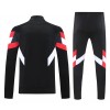 Manchester United 2025/26 Full Zip Jacket Long Sleeve Soccer Training Coat Black
