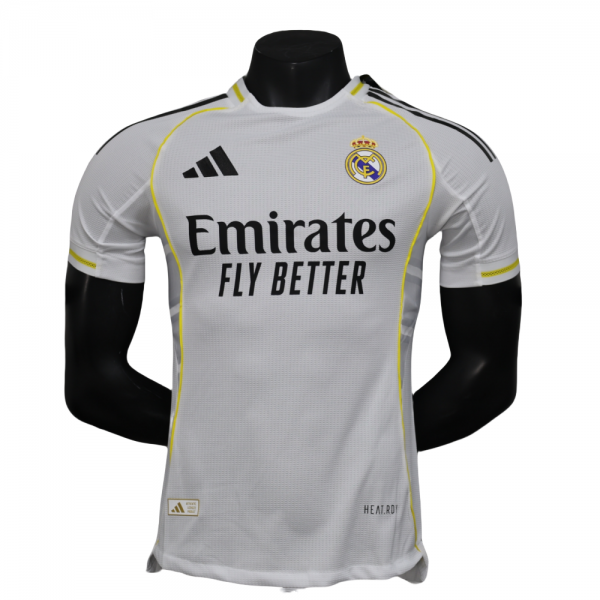 Real Madrid 2025/26 Home Replica Custom Jersey - White