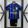 Inter Milan FC 2024/25 Home Kids Apparel Replica Custom Jerseys Youth uniforms - Blue
