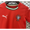 Portugal Football Nation 2024/25 Home Kids Apparel Replica Custom Jerseys Youth uniforms - Red