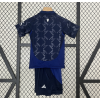 Manchester United FC 2024/25 Away Kids Apparel Replica Custom Jerseys Youth uniforms - Blue