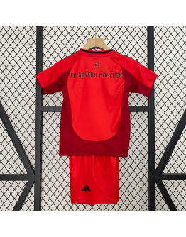 Bayern Munich FC 2024/25 Home Kids Apparel Replica Custom Jerseys Youth uniforms - Red