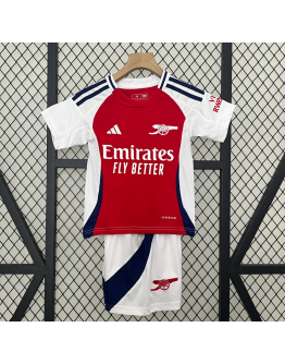 Arsenal FC 2024/25 Home Kids Apparel Replica Custom Jerseys Youth uniforms - Red