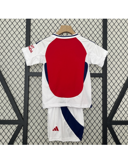 Arsenal FC 2024/25 Home Kids Apparel Replica Custom Jerseys Youth uniforms - Red