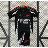Arsenal FC 2024/25 Away Kids Apparel Replica Custom Jerseys Youth uniforms - Black