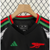 Arsenal FC 2024/25 Away Kids Apparel Replica Custom Jerseys Youth uniforms - Black