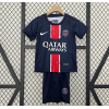 PSG FC 2024/25 Home Kids Apparel Replica Custom Jerseys Youth uniforms - Blue