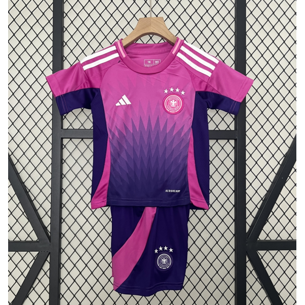 Germany 2024/25 Away Kids Apparel Replica Custom Jerseys Youth uniforms - Pink