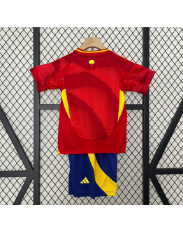 Spain 2024/25 Home Kids Apparel Replica Custom Jerseys Youth uniforms - Red
