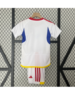 Venezuela 2024/25 Away Kids Apparel Replica Custom Jerseys Youth uniforms - White