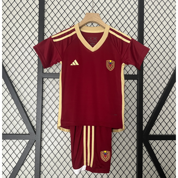 Venezuela 2024/25 Home Kids Apparel Replica Custom Jerseys Youth uniforms - Red
