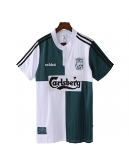 Liverpool FC 95/96 Adult Short Sleeve Retro Jerseys-Green