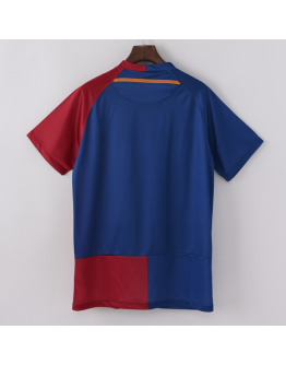 Barcelona FC 08/09 Home Adult Short Sleeve Retro Jerseys for Football Fans-Red