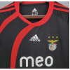 Benfica FC 09/10 Away Adult Short Sleeve Retro Jerseys-Black