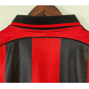AC Milan FC 98/99 Home Short Sleeve Retro Jerseys for Football Fans-Red