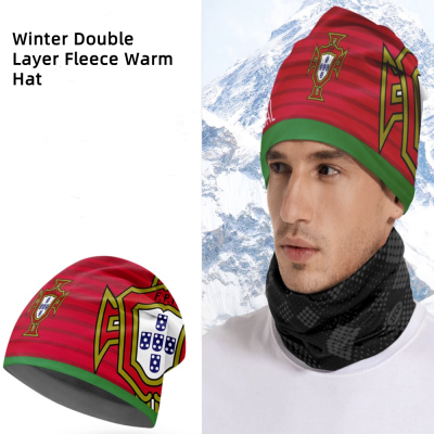 Unisex Beanie for Men and Women Fleece Hat Winter Beanies For Soccer Fans with FC Logo