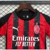 AC Milan FC 2025/26 Home Kids Apparel Replica Custom Jerseys Youth uniforms - Red