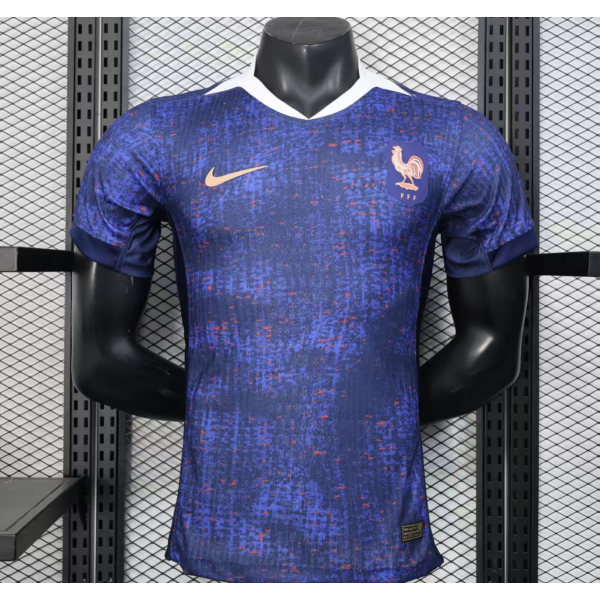 France Nation Men's 2025/26 Home Replica Custom Jersey - Blue