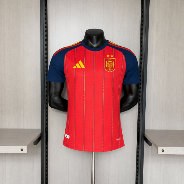 Spain 2026/27 World Cup Two Stars FIFA Champion Jerseys Replica Jerseys Custom Kids Football Jerseys