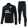 2026/27 Atletico Madrid Tracksuits Long Sleeve Soccer Training Uniforms- Black