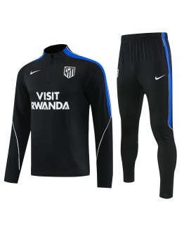 2026/27 Atletico Madrid Tracksuits Long Sleeve Soccer Training Uniforms- Black