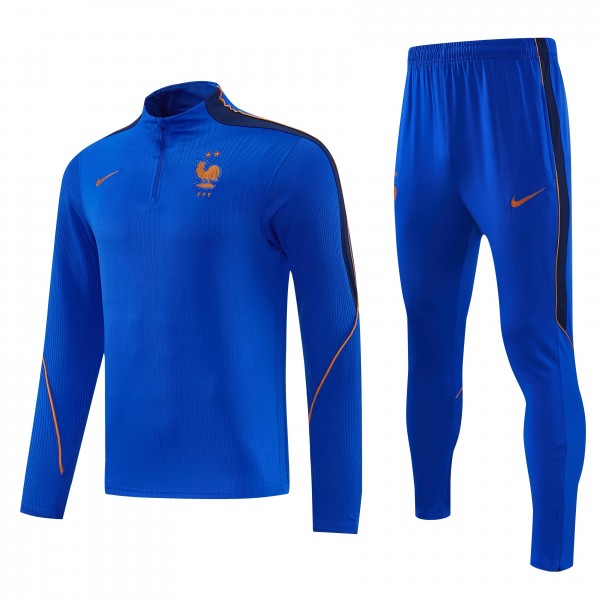 2026/27 France Half Zip Tracksuits Long Sleeve Soccer Training Uniforms 2026/27 France Half Zip Tracksuits Long Sleeve Soccer Training Uniforms