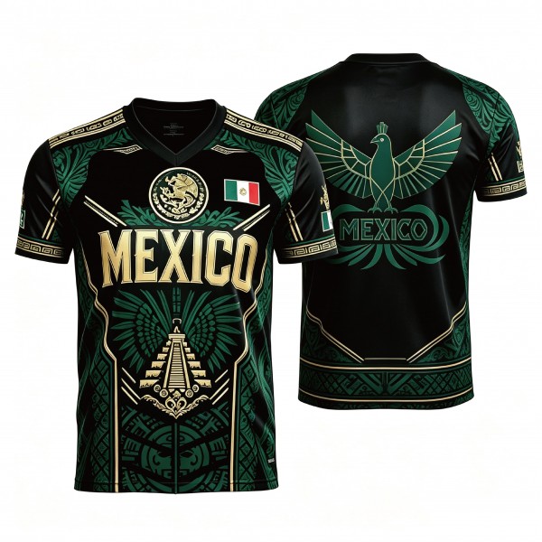 Camisetas de fútbol con diseños únicos inspirados en la cultura azteca mexicana Camisetas de fútbol con diseños únicos inspirados en la cultura azteca mexicana