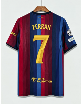 Barcelona 2026/27 Home Jerseys Player Name Football Uniforms  La Liga Jerseys with Patches