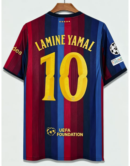 Barcelona 2026/27 Home Jerseys Player Name Football Uniforms  La Liga Jerseys with Patches